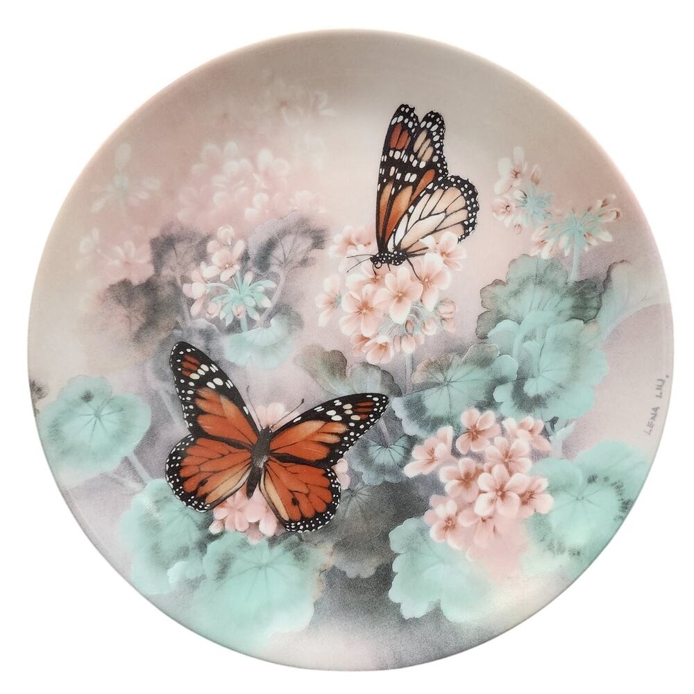 1988 Monarch Butterflies First Issue Of On Gossamer Wings By Lena Liu 8.5 Plate